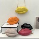 Mode Kreative Big Lip Candy Farbe Patent Leder Glnzend Kette Umhngetaschepicture11
