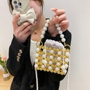 2022 nueva moda perla con reborde tejido hombro bandolera Mini Paquete de lpiz labialpicture11