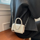 2022 New Fashion Summer solid color Chain messenger Small Square Bagpicture8