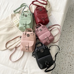Neue stil einfache feste farbe schulter messenger Handtasche