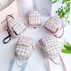 new Style plaid pattern Large Capacity Small Backpack