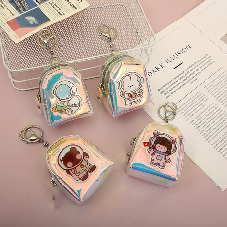 Creativo astronauta de dibujos animados en forma de mochila monedero Mini bolsa de almacenamiento's discount tags