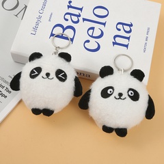 new cute fuzzy pendant Plush Panda Doll Keychain ornament