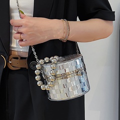 2022 New Women's Fashion Shoulder Chain Mini Acrylic Box Bag