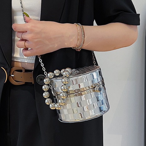 2022 New Women's Fashion Shoulder Chain Mini Acrylic Box Bag's discount tags