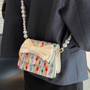 2022 Summer New Bow Pearl Chain Messenger Small Square Bagpicture11