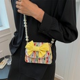2022 Summer New Bow Pearl Chain Messenger Small Square Bagpicture16