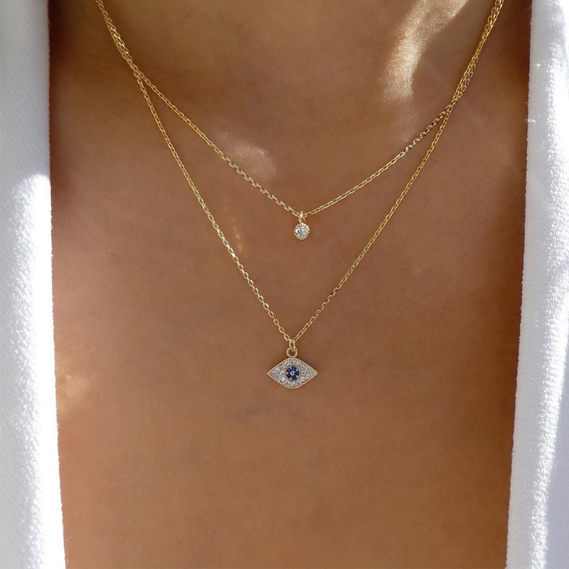 2022 neue Modische Elegante Volle Diamant MultiSchicht Halskette fr Frauen