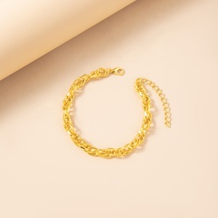 Mode Einfache Gold Doppel Kette Armband Einfache Zubehör