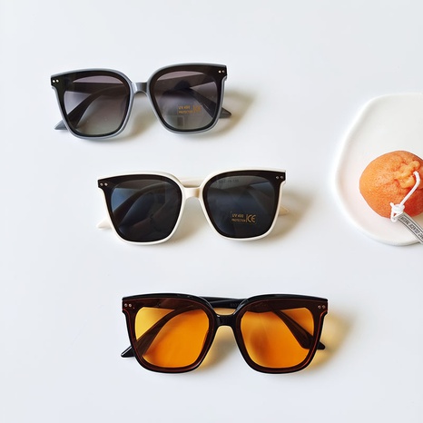 Fashion Sun-Proof Square Full Rim Gradient Color Kids Sunglasses's discount tags