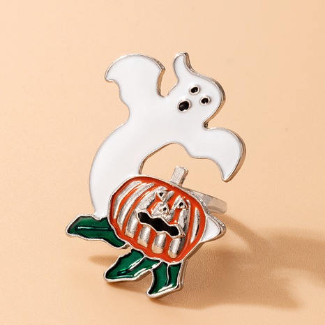 Cute Funny Alloy Halloween Pattern Ring Festival Copper Rings's discount tags