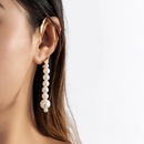 Fashion Simple Tassel Outline Imitation Pearl Geometric Alloy Ear Drop Earringpicture8