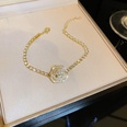 bracelet gomtrique de fleur de zircon de mode style coren simple bijoux de main en acier de tianiumpicture62