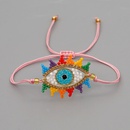 Simple Bohemian Ethnic Style Evil Eye Bracelet Miyuki Letter Rainbow Beaded Braceletpicture10