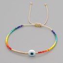 Simple Bohemian Ethnic Style Evil Eye Bracelet Miyuki Letter Rainbow Beaded Braceletpicture9