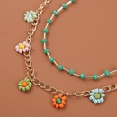 Fashion Bohemian HandWoven Beaded MultiLayer Flower Necklacepicture9