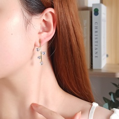 Creative Fashion Crystal Branch Shape Zircon Inlaid Stud Earrings