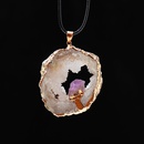 Natural Crystal Hole Slice Colorful Irregular Rough Stone DIY Necklacepicture7