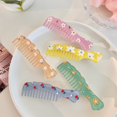 Mode Kreative 2022 Neue Kleine Nette Candy Farbe Kamm Form Barrettes für Mädchen