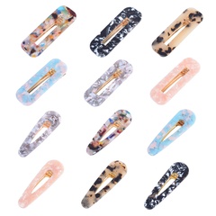 Acetate Amber Effect Acrylic Plate Candy Color Hairpin