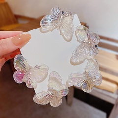 Nouveau mode de petite taille Papillon forme transparent acrylique Cheveux clip