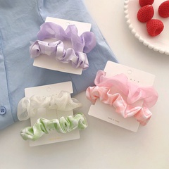 2 PCs Candy Color Mesh New Simple Hair Ring Hair accessories