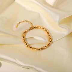 Nouveau Style 18K Or plaqué Acier Inoxydable Géométrique perlé Bracelet