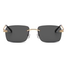 New Retro Style Square Frameless Multicolor Metal Sunglassespicture12