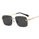 New Retro Style Square Frameless Multicolor Metal Sunglassespicture14