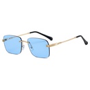 New Retro Style Square Frameless Multicolor Metal Sunglassespicture11