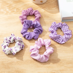 New style retro Colorful Floral plaid pattern hair scrunchies