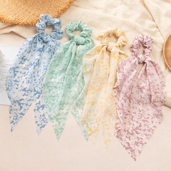 simple Style Long Streamer Knotted Head Rope Tie Dye Color headscarf