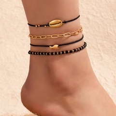 Fashion Alloy Geometric Pattern Shell Fish Anklet Daily