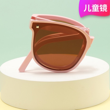 Einfarbig Falten Kinder Sommer UV Schutz Sonnenbrille multicolors's discount tags