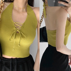 Summer New Fashion Slim Fit Multi-Color sleeveless solid color Women Camisole