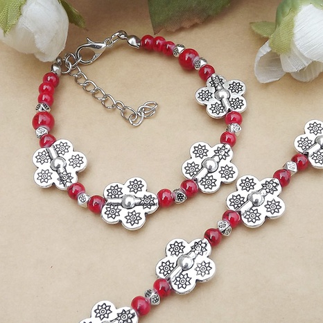 Ethnique Rétro Bijoux Accessoires Perles Colorées Femmes Alliage de Bracelet's discount tags