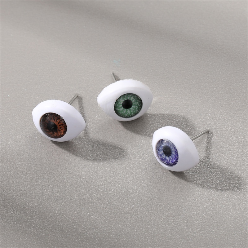 Mode nouveau style Color Simulation Silicone Eye Perles boucles Doreilles