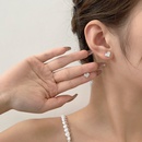 2022 neue Mode Voller Diamanten Glnzende Herz Anhnger Stud Ohrringepicture9