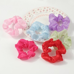 New style Pure Color Satin net yarn Hair Accessories hair scrunchies