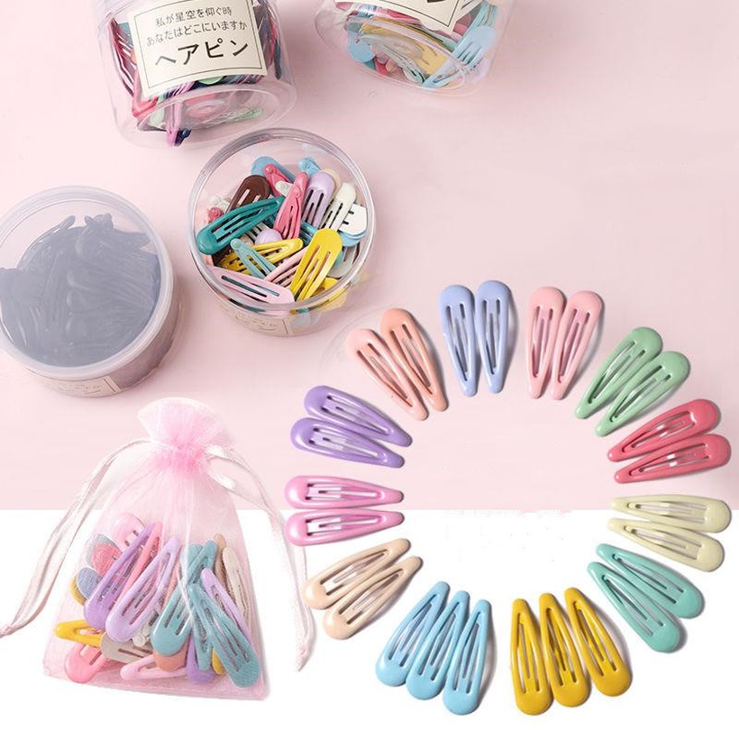 The new simple candy color hairpin cheap hairpin canned wholesale