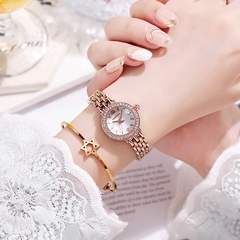 Women's Fashion New Inlay Diamond Alloy Shawl Glass Watch