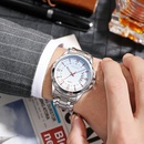 Mens Fashion Casual Business Waterproof Quartz Watch Calendar Steelpicture9