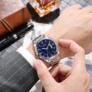 Mens Fashion Casual Business Waterproof Quartz Watch Calendar Steelpicture10