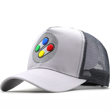 colorful Gamepad Button Embroidery Mesh stitching Cap's discount tags