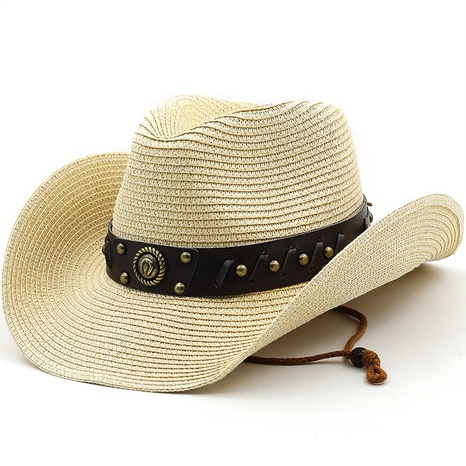 Foldable Cowboy Hat Big Brim Straw Hat's discount tags