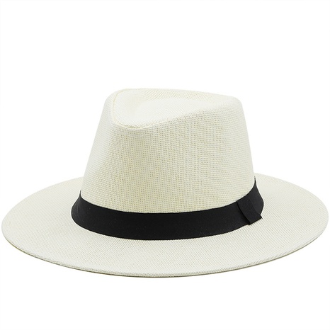 solid color Encrypted Straw Fedora Hat's discount tags