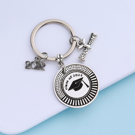 Graduation Trencher Cap Stainless Steel Gift Car Key Pendant's discount tags