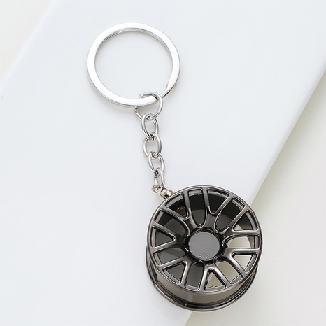 Creativos llaveros metálicos turbinas engranaje rueda cubo freno disco amortiguador's discount tags