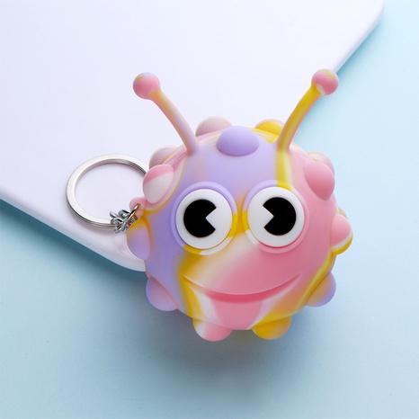 Fashion Creative Decompression Silicone Cute Eyes Bubble Ball Keychain Pendant's discount tags