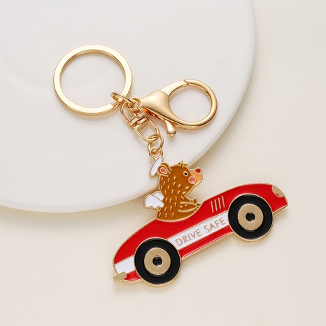 Fashion Alloy Drip Car Keychain Small Gift Pendant Wholesale's discount tags